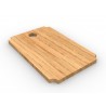 Tag in legno rettangolare personalizzabile con logo testo