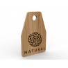 Etichetta in legno personalizzabile con logo testo