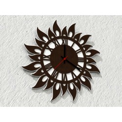 Regalo personalizzabile orologio in legno sole