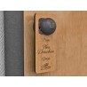 Targhetta per porta door tag personalizzabile per avvisi e info in legno